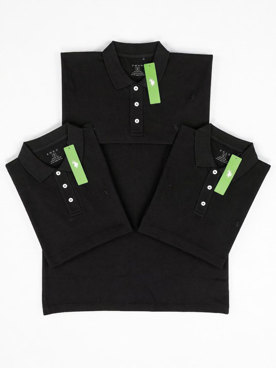 Men’s Classic Full Black Polo Shirt – Sleek Smart Casual Essential